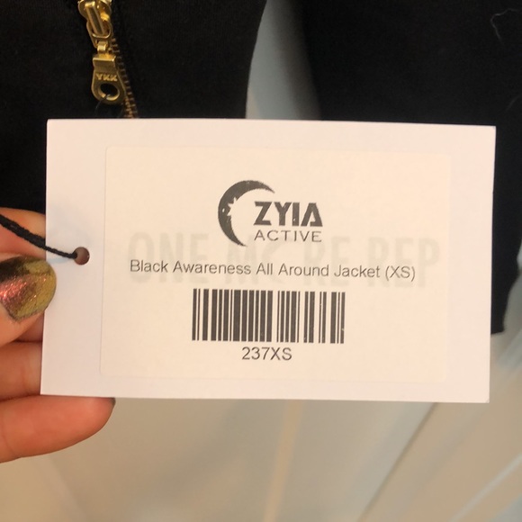 Zyia Black awareness all around jacket - Picture 5 of 5